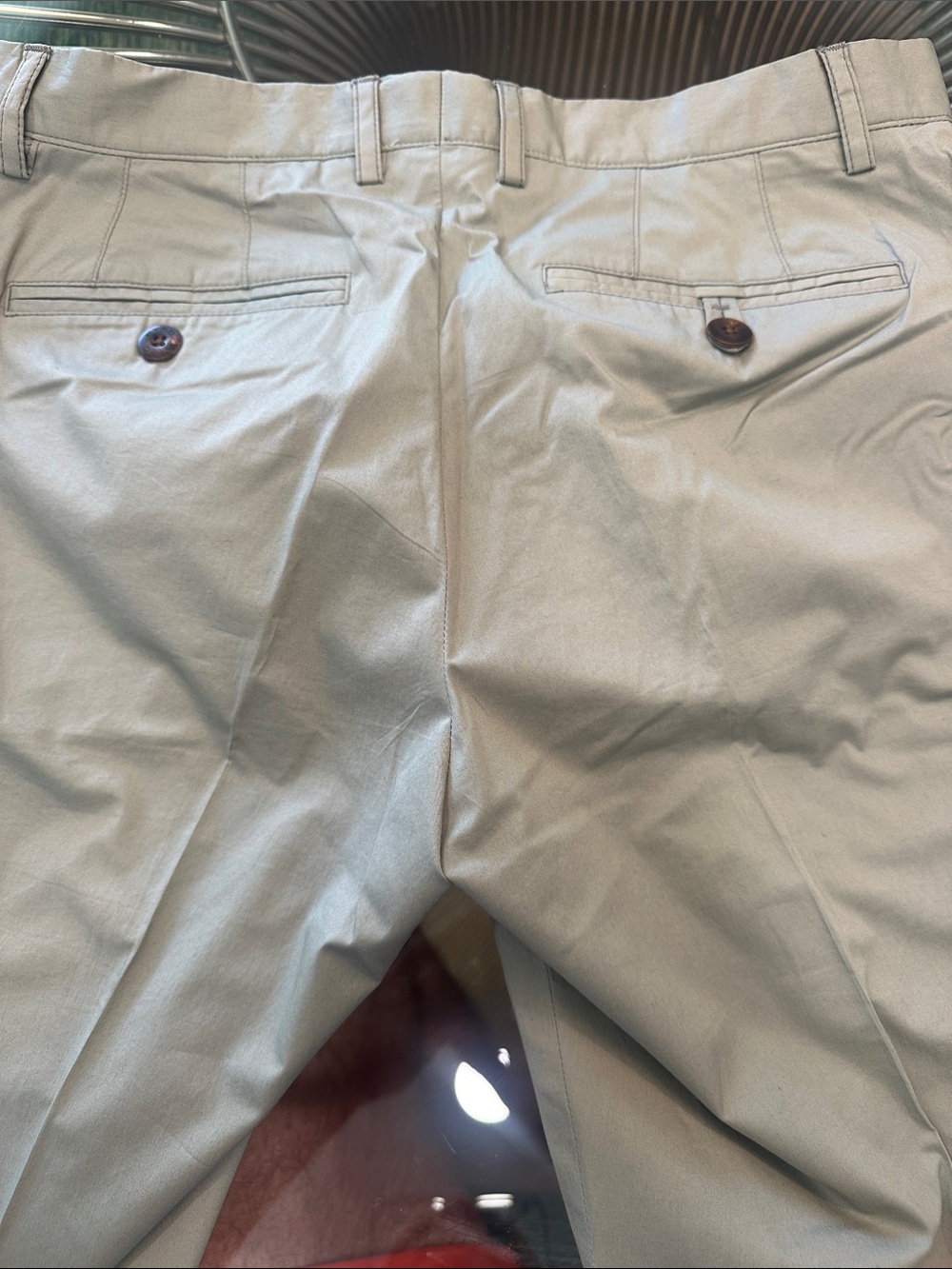 Etro Men's cotton stretch Chinos in Light Green - Picture 3 of 3